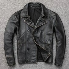 Giacca in pelle nera da
