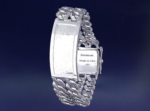 Bracciale argento massiccio - argento,