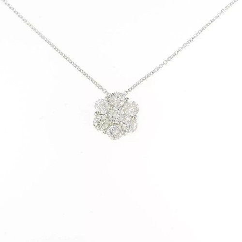Ciondolo fiore diamante taglio