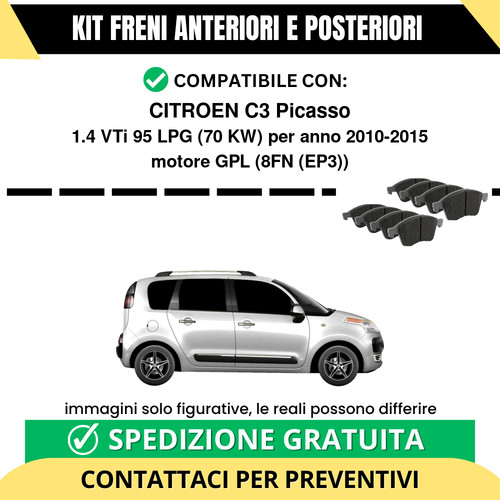 Pastiglie freno ant post - +,