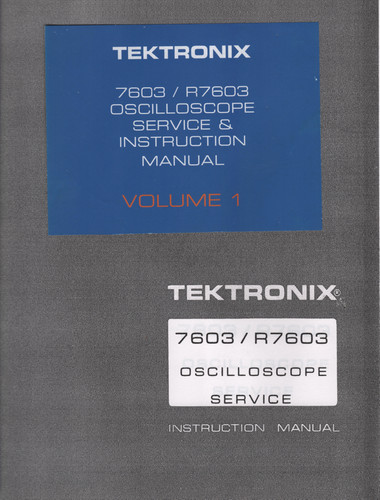 Tektronics 7603 r7602 - tektronics, 7603/r7602