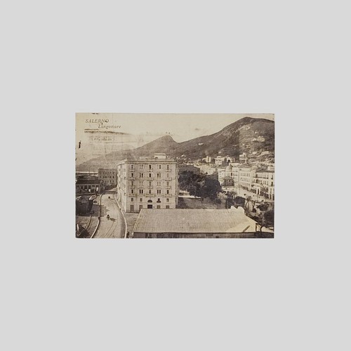 Cartolina epoca salerno - d'epoca,