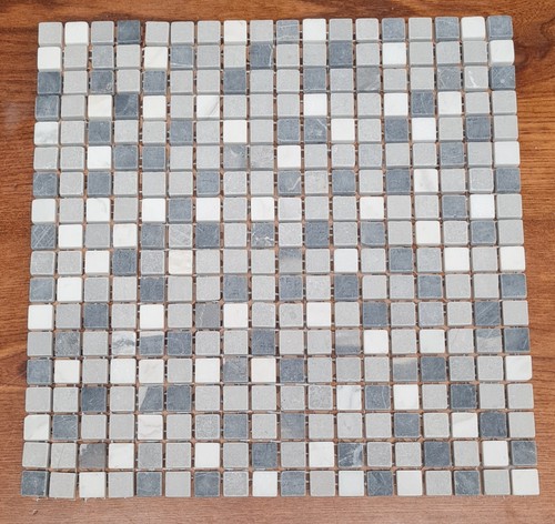 Mosaico marmo grigio - mix, bagno
