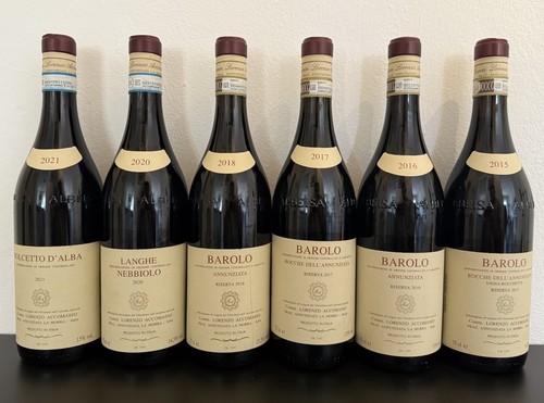 Lotto vini accomasso 6 - vini, (6