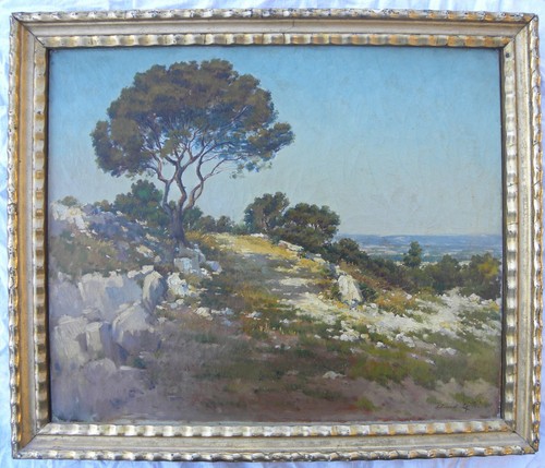 Paesaggio olio tela di - tela,