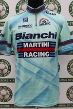 maglia ciclismo BIANCHI SANTINI TG XXL E891 bike shirt maillot trikot jersey