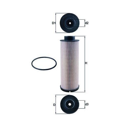 Filtro carburante mahle - carburante,