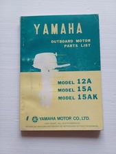 Yamaha motori fuoribordo 12A - 15A - 15 AK 1975-76 catalogo ricambi ORIGINALE