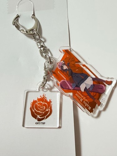 Rwby portachiavi acrilico rosa - acrilico,