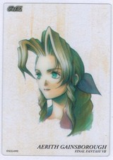 Final Fantasy Art Museum Trading Card C-02 Aerith Gainsborough Edizione Speciale