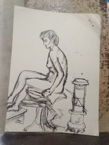 Disegno nudo artistico 1942 - disegno,