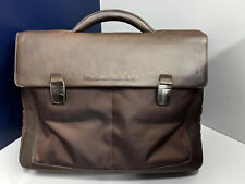 Borsa Valigia Porta Documenti 24h Mai Usato Pelle e tessuto Marrone Listino 400€