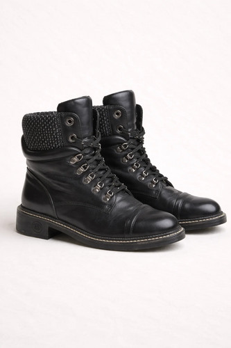 Chanel cuir noir femme - noir,