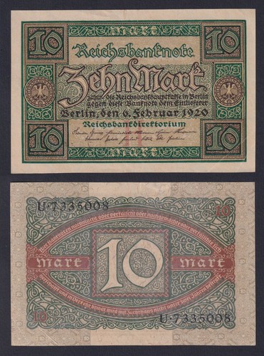 Banconota germania mark - banconota, 10