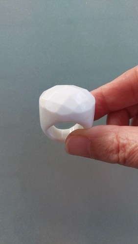 Anello onice bianca - in,