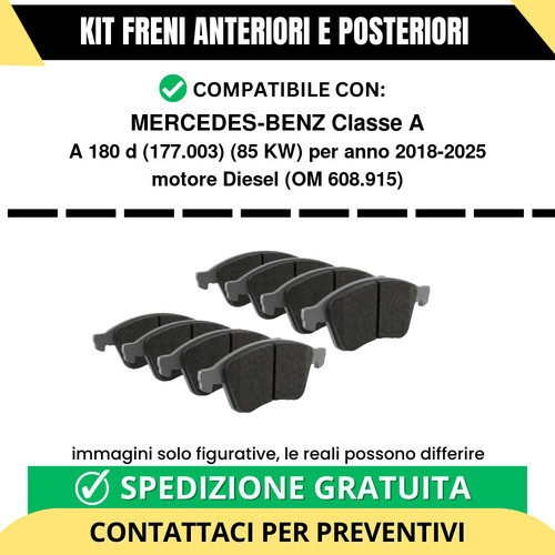 Pastiglie freno ant post - ant, +
