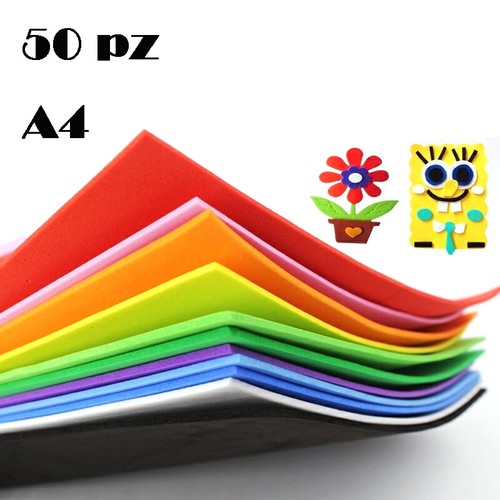 Fogli colorati gomma eva - in,