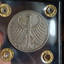 Monete Estere Germania 5 Marchi In Argento 1951 Garantita Originale Lotto 310 