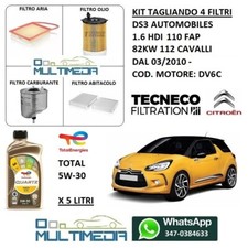 KIT TAGLIANDO 4 FILTRI OLIO