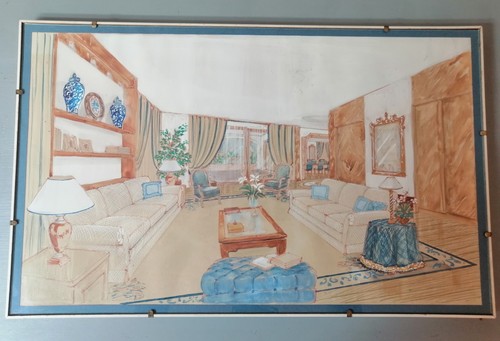 Quadro pastello acquerello