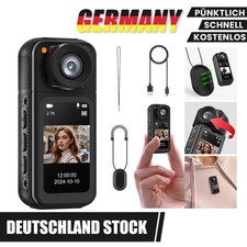 Bodycam Impermeabile Mini Telecamera di Sorveglianza HD 1080P Telecamera Corpo Portatile 180°.