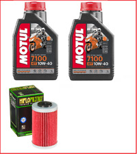 KIT Tagliando KTM Duke 125 4T 2010 2011 2012  2LT MOTUL 7100 10W40 + filtro olio