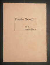 Fausto Melotti Una acquaforte Edizione PL Vanni  Scheiwiller 1975 incisione arte