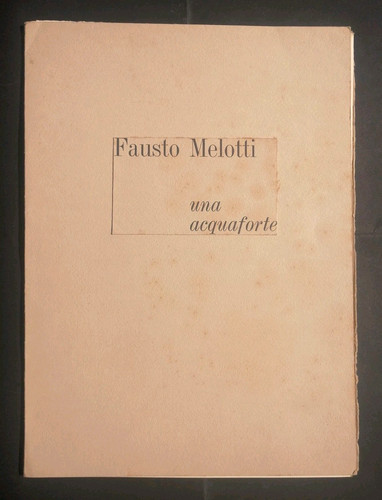 Fausto melotti una - fausto,