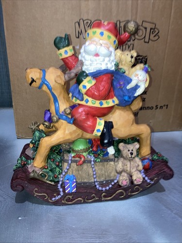 Babbo natale rosso slitta con