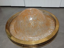 Vintage Large 70s Brass Glass