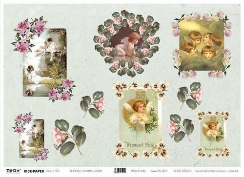 Carta riso decoupage - carta,