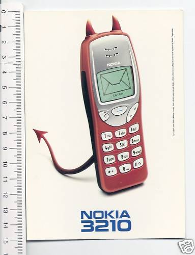 Cartolina promocard nokia 3210 - cartolina,