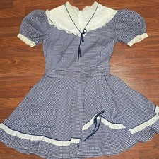 Vintage Abito cerchio gingham