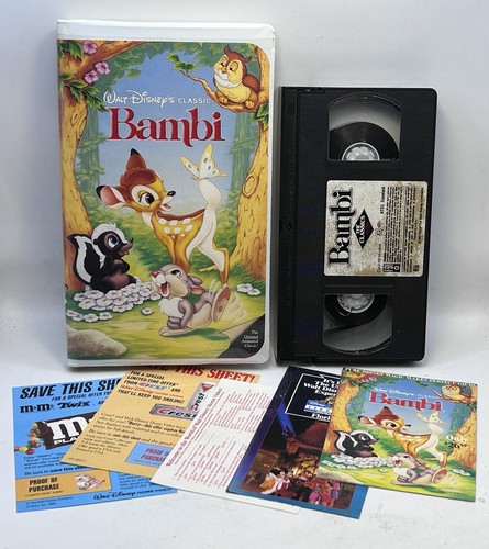 Bambi vhs disney video - vhs, tape
