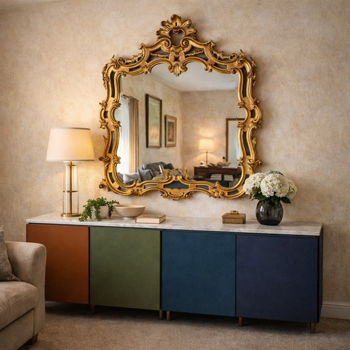 Specchio antico legno - specchio,