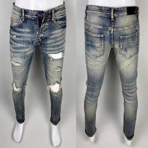 Jeans uomo strappato elastico - uomo,
