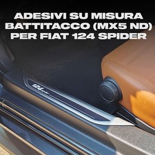 124 SPIDER COPPIA Adesivi per BATTITACCO su misura - Personalizza DA MX5 A 124