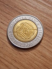 Moneta 500 lire - moneta,