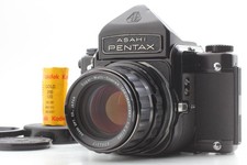 [Quasi come nuova] Pentax 6x7 67 fotocamera pellicola livello occhi SMC T 105 mm f/2.4 obiettivo GIAPPONE