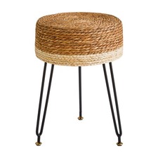 Pouf Ottoman, Handmade Natural