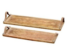 Antipastiera Vassoio in Legno di Mango Rustico - Made in India - Due Varianti