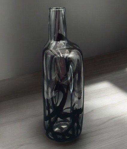 Raro vaso astratto vetro - vaso,