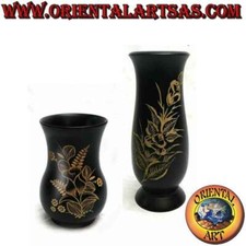 Vaso portafiori in legno di