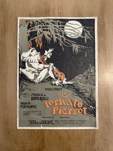 Spartito musicale vintage
