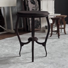 Mobile casa delle bambole scala 1/6 miniature tavolino rotondo vintage non finito