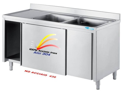 Lavello 140x70x85 100 aisi - lavello,