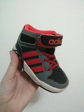 bimbo scarpe Adidas Snackers  stivaletti 21 rosso grigio nero