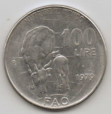 Italia 100 lire 1979 - lire, fao