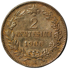 1906 2 Centesimi Vittorio