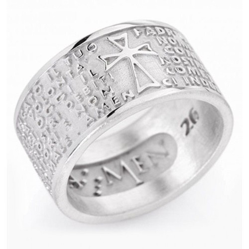 Anello amen padre nostro - anello, in